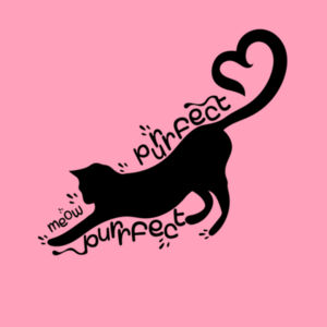 Purrfect Love - Cat Lovers - AS Colour Womens Crop Tee Design