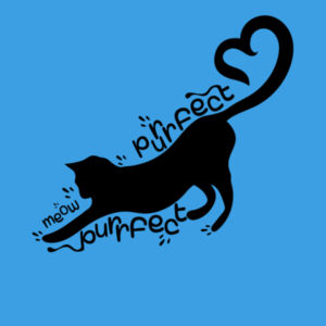 Purrfect Love - Cat Lovers - Cloke Womens Silhouette Tee Design