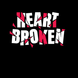 Heart Broken - AS Colour Mens Staple V Neck Tee Design