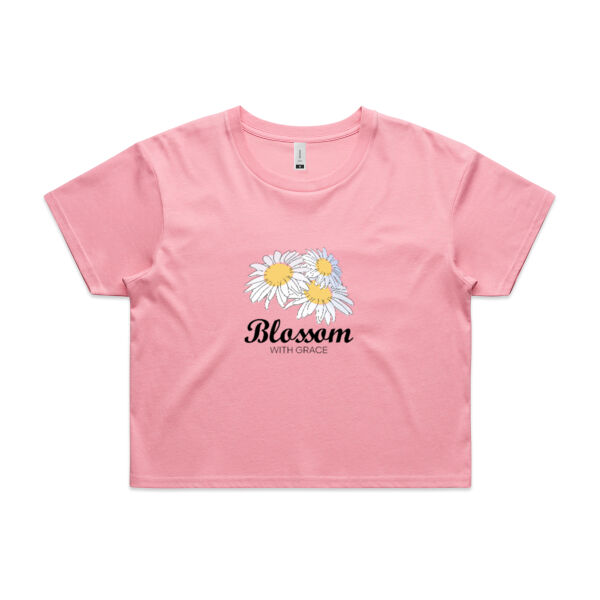 Blossom with grace - AS Colour Womens Crop Tee Thumbnail