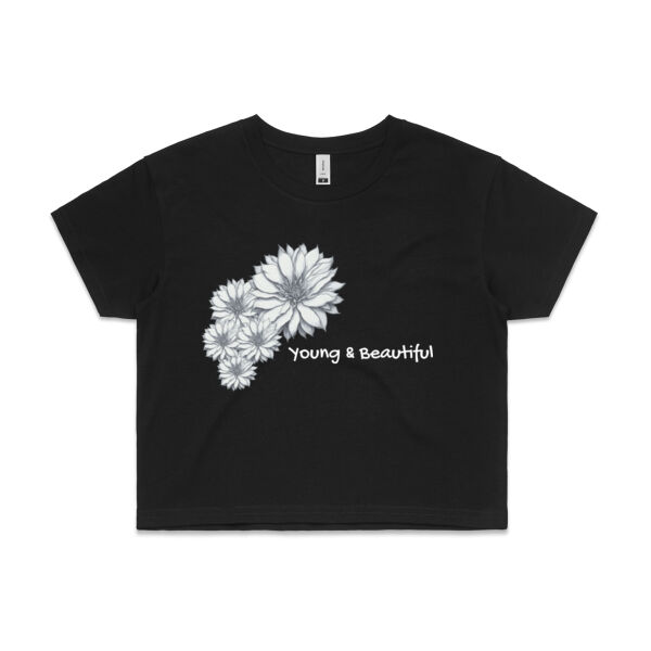 Young and Beautiful - AS Colour Womens Crop Tee Thumbnail