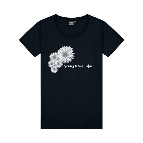 Young and Beautiful - Cloke Womens Silhouette Tee Thumbnail