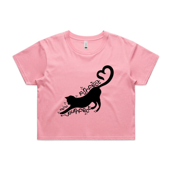 Purrfect Love - Cat Lovers - AS Colour Womens Crop Tee Thumbnail